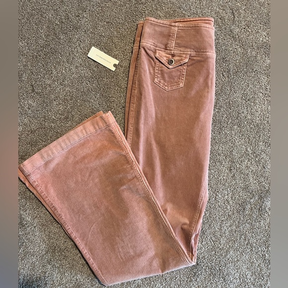 Get your retro Barbie on! Rose Pink corduroy flares - NWT Anthropologie Pilcro - Picture 3 of 7
